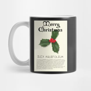 Holly Genus Christmas Card Mug